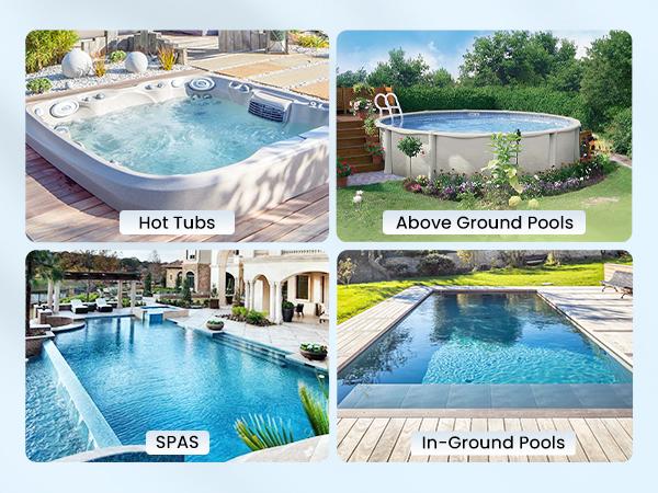AQUAZURE DiveClean – Cordless Pool Vacuum Cleaner | Handheld Rechargeable Pool Vac | Self-Contained Filter | Cleans Debris, Leaves & Fine Dirt | Above Ground & In-Ground Pools