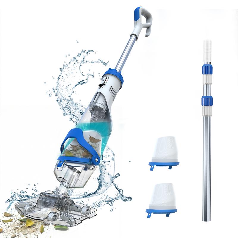 AQUAZURE DiveClean – Cordless Pool Vacuum Cleaner | Handheld Rechargeable Pool Vac | Self-Contained Filter | Cleans Debris, Leaves & Fine Dirt | Above Ground & In-Ground Pools